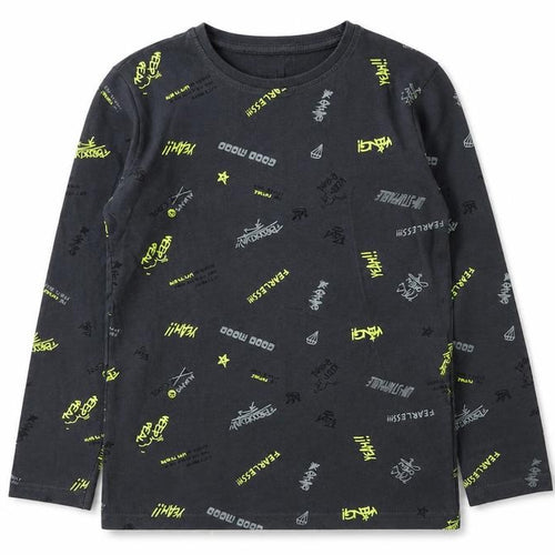 Dunnes Stores Boys Grey Spotted Cotton Basic T-Shirt Size 7-8 Years Crew Neck