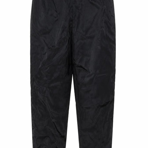 Marks and Spencer Womens Black  Nylon Trousers  Size 12 L26.5 in Regular Zip