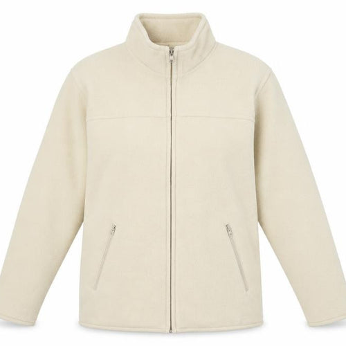 EWM Womens Beige  Polyester Full Zip Hoodie Size S  Zip