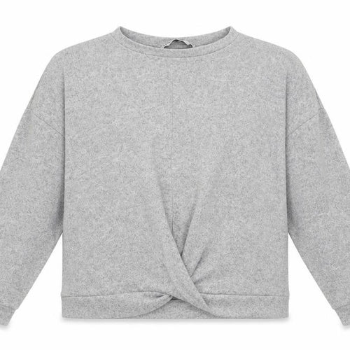 Marks and Spencer Girls Grey Crew Neck  Viscose Pullover Jumper Size 10-11 Years  Pullover - crop jumper