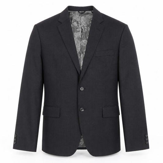 Front view of iTailor men’s grey polyester jacket blazer, size 36