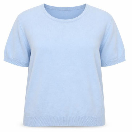 Berkertex Womens Blue Round Neck  Acrylic Pullover Jumper Size 14
