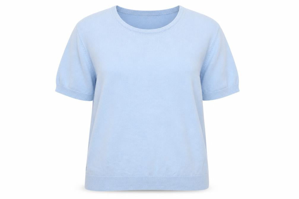 Berkertex Womens Blue Round Neck  Acrylic Pullover Jumper Size 14
