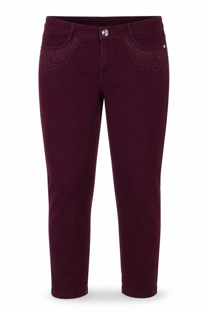 Per Una Womens Purple  Polyester Skinny Jeans Size 32 in L22.5 in Regular Zip - short leg length