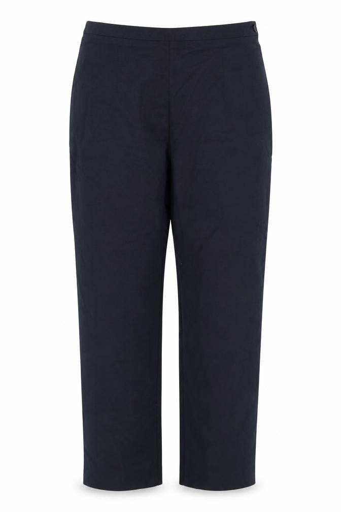Berkertex Womens Blue  Cotton Trousers  Size 12 L22.5 in Regular
