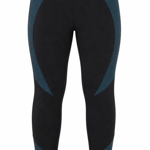Preworn Womens Blue Striped Nylon Compression Leggings Size M L24 in Regular