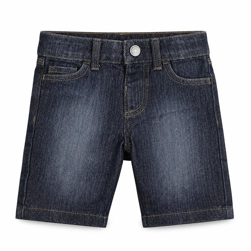 Denim & Co. Boys Blue  Cotton Cropped Jeans Size 18-24 Months  Button - Shorts