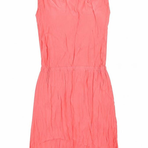 NEXT Womens Pink  Viscose Skater Dress  Size 8  Cowl Neck