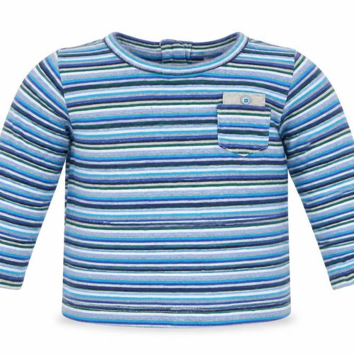 NEXT  Multicoloured Striped 100% Cotton Jersey T-Shirt Size 6-9 Months Round Neck Pullover