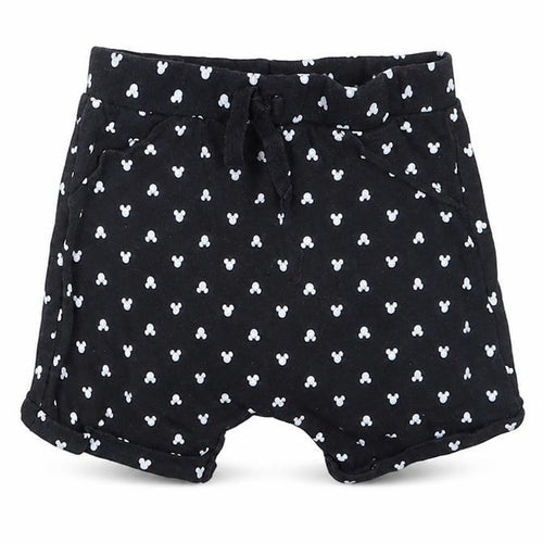 George Boys Black  Cotton Cropped Trousers Size 12-18 Months   - mickey mouse