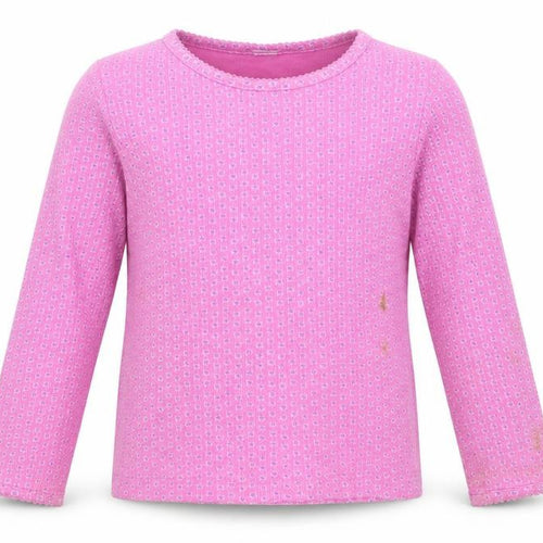 Adams Girls Pink  Cotton Basic T-Shirt Size 5 Years Round Neck