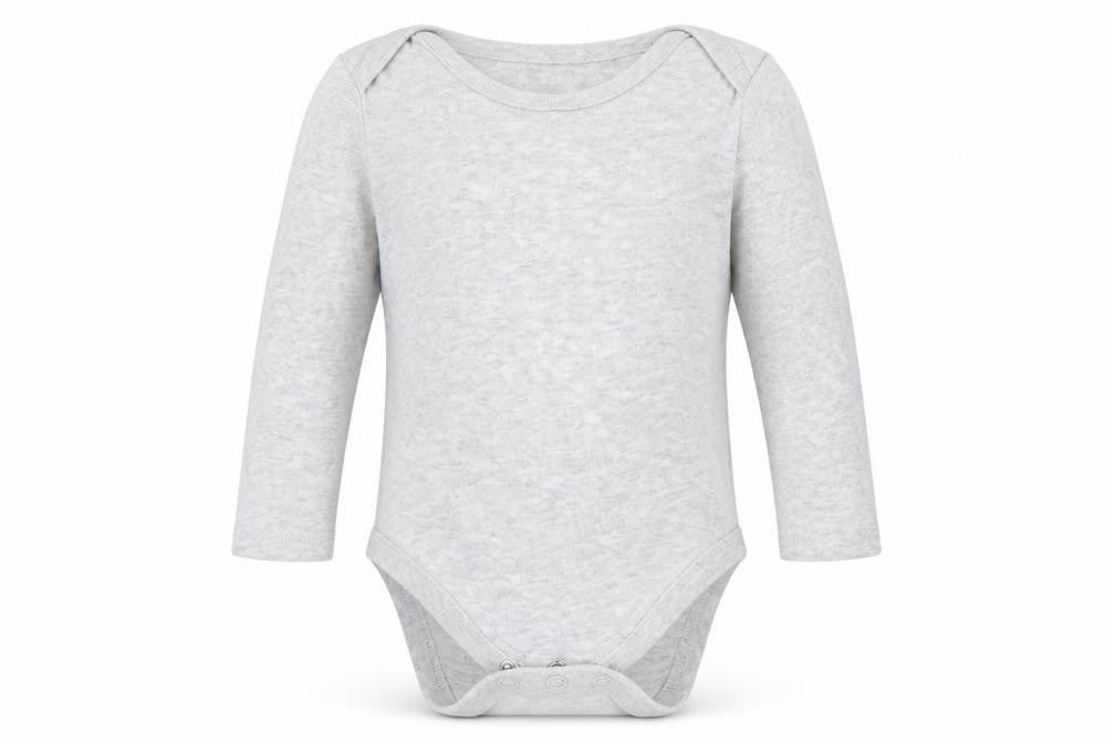 Marks and Spencer Baby Grey  Cotton Leotard One-Piece Size 3-6 Months  Snap