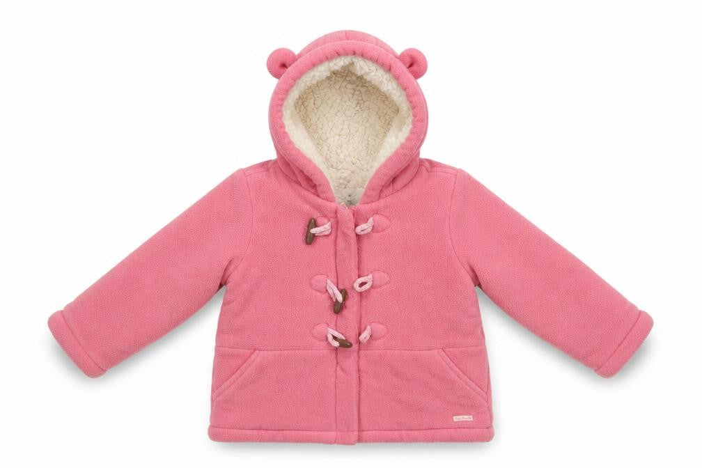 Tom Tailor Girls Pink   Basic Jacket Jacket Size 18 Months   Zip - Bear Ear Hood