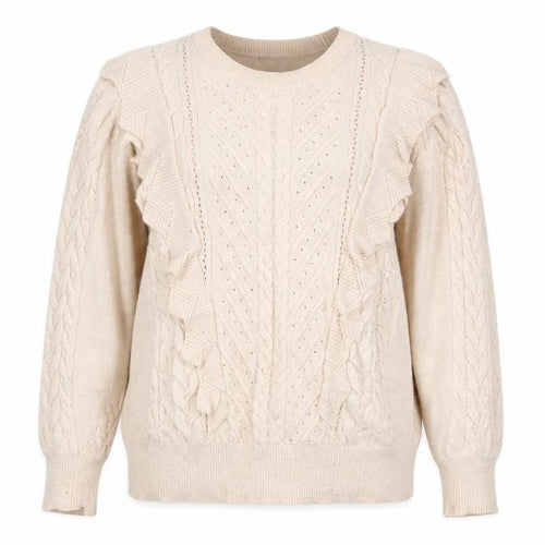 F&F Womens Pink Crew Neck Geometric Viscose Pullover Jumper Size 16