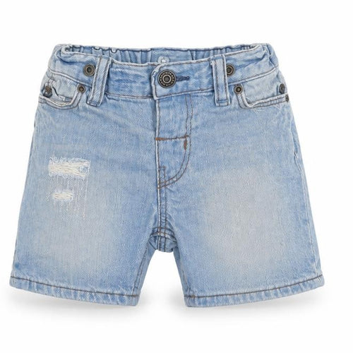 H&M Baby Blue  Cotton Cropped Jeans Size 9-12 Months  Button