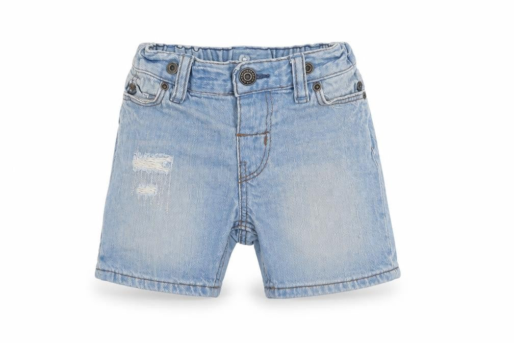 H&M Baby Blue  Cotton Cropped Jeans Size 9-12 Months  Button