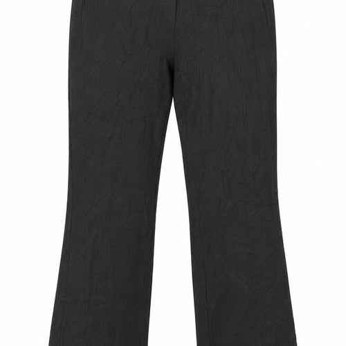 Marks and Spencer Womens Grey  Viscose Trousers  Size 12 L30 in Regular Button