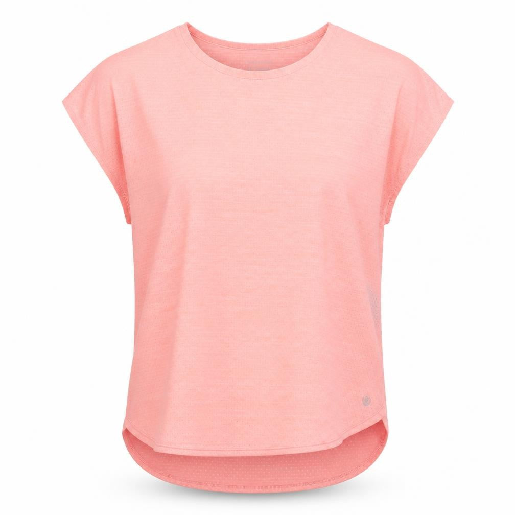 Dunnes Womens Pink  Polyester Basic T-Shirt Size M Crew Neck