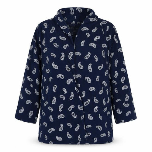 Marisota Womens Blue Paisley  Overcoat Blazer Size 20