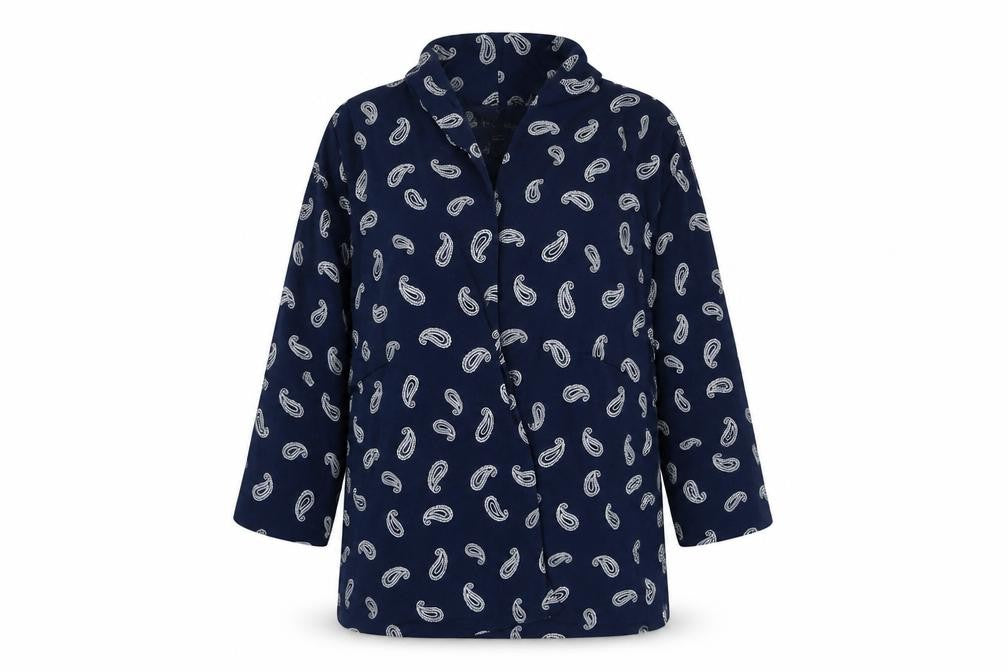 Marisota Womens Blue Paisley  Overcoat Blazer Size 20