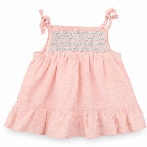 Catherine Malandrino Girls Pink  Cotton A-Line  Size 3-6 Months  Square Neck Pullover