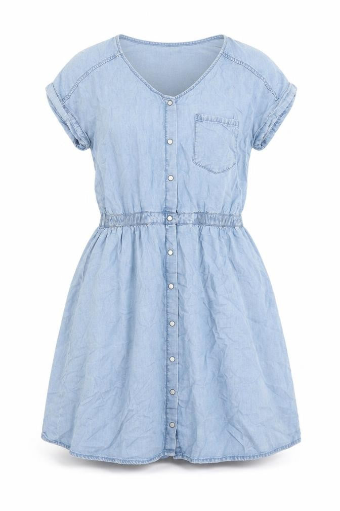 Divided by H&M Womens Blue  Lyocell A-Line  Size 6  Round Neck