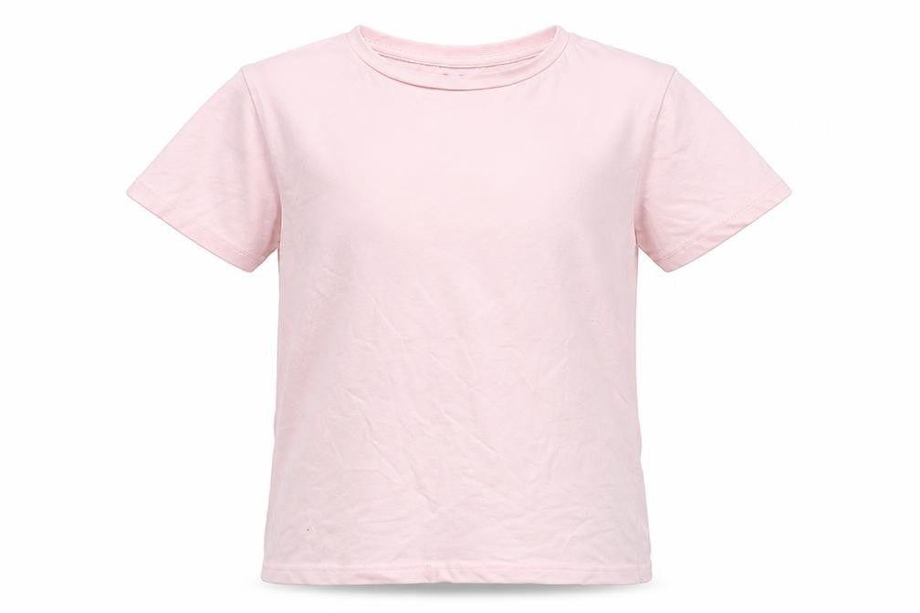Very Girls Pink  Cotton Basic T-Shirt Size 11 Years Round Neck