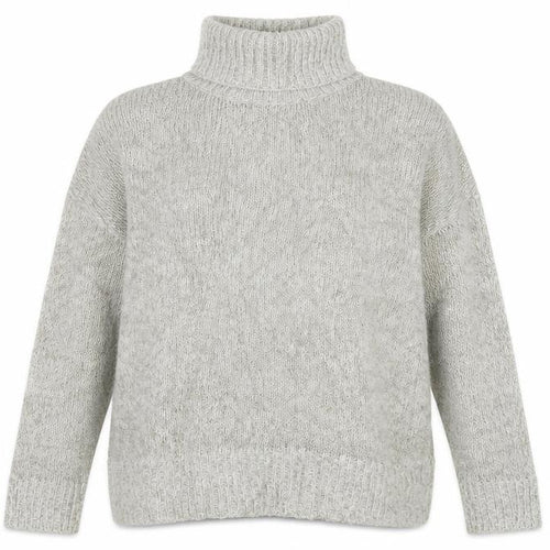 New Look Womens Beige High Neck  Acrylic Pullover Jumper Size M