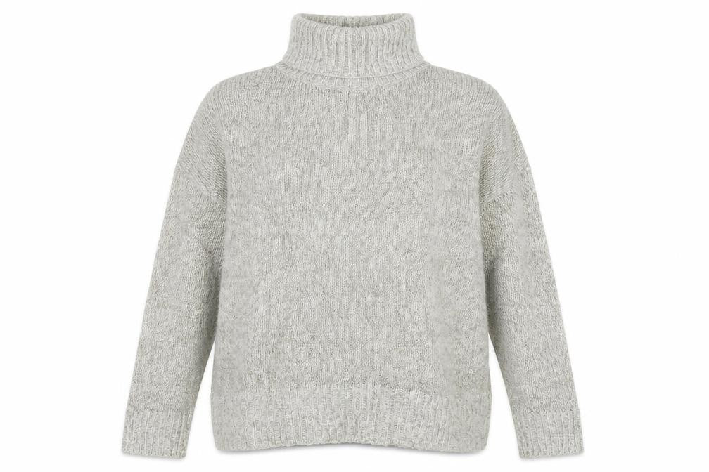 New Look Womens Beige High Neck  Acrylic Pullover Jumper Size M