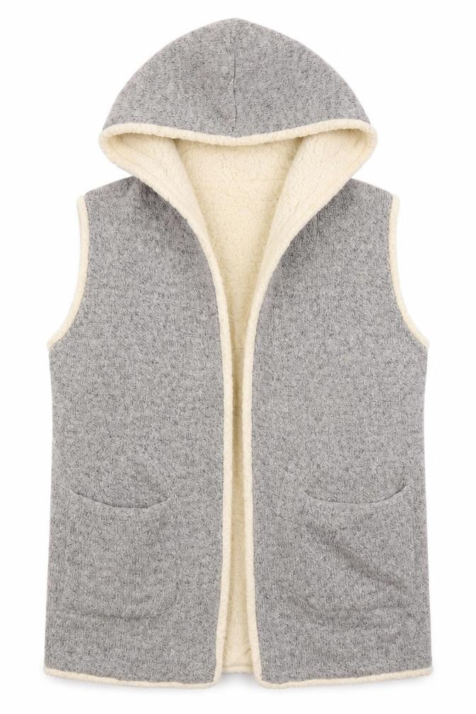 FOREVER 21 Womens Grey V-Neck  Acrylic Cardigan Jumper Size S