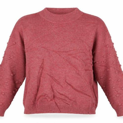 M&Co Womens Pink Crew Neck  Polyacrylate Fibre Pullover Jumper Size 12