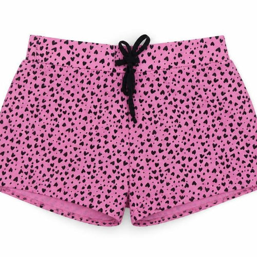 New Look Womens Pink Animal Print Cotton  Robe & Gown Set Size S  Drawstring