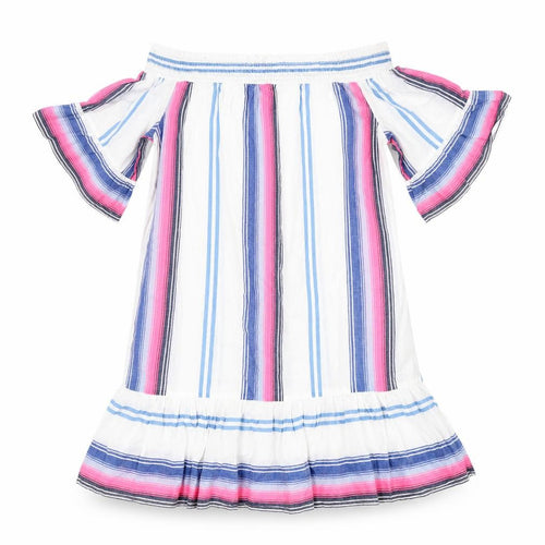 F&F Womens Multicoloured Striped Cotton A-Line  Size S  Off the Shoulder