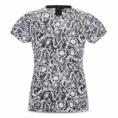 NEXT Womens Multicoloured Paisley Polyester Jersey T-Shirt Size 6 Roll Neck