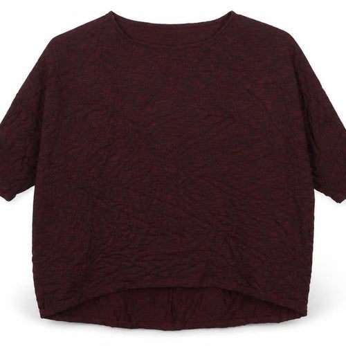New Look Womens Purple Crew Neck  Polyester Pullover Jumper Size L