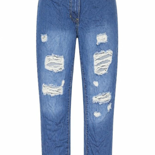 Parsian Womens Blue  Cotton Straight Jeans Size 6 L28 in Regular