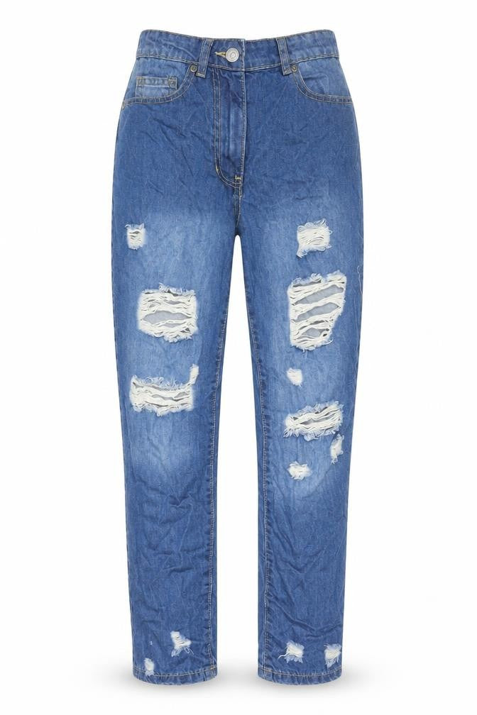 Parsian Womens Blue  Cotton Straight Jeans Size 6 L28 in Regular