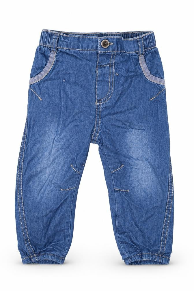 George Boys Blue  Cotton Capri Jeans Size 9-12 Months