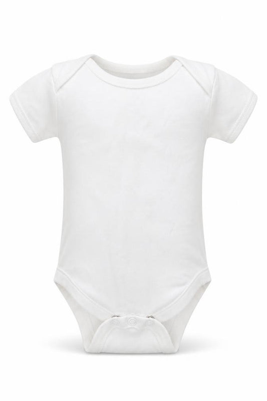 George Baby White  Cotton Babygrow One-Piece Size 3-6 Months  Button