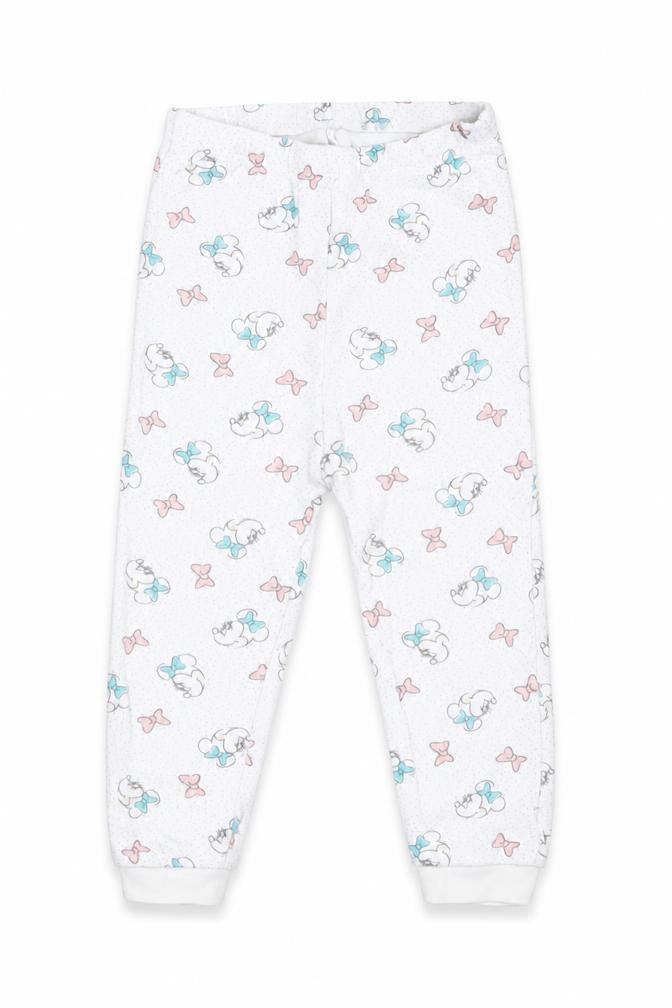 George Girls White Geometric Cotton Cami Pyjama Pants Size 18-24 Months  Pullover - Minnie Mouse