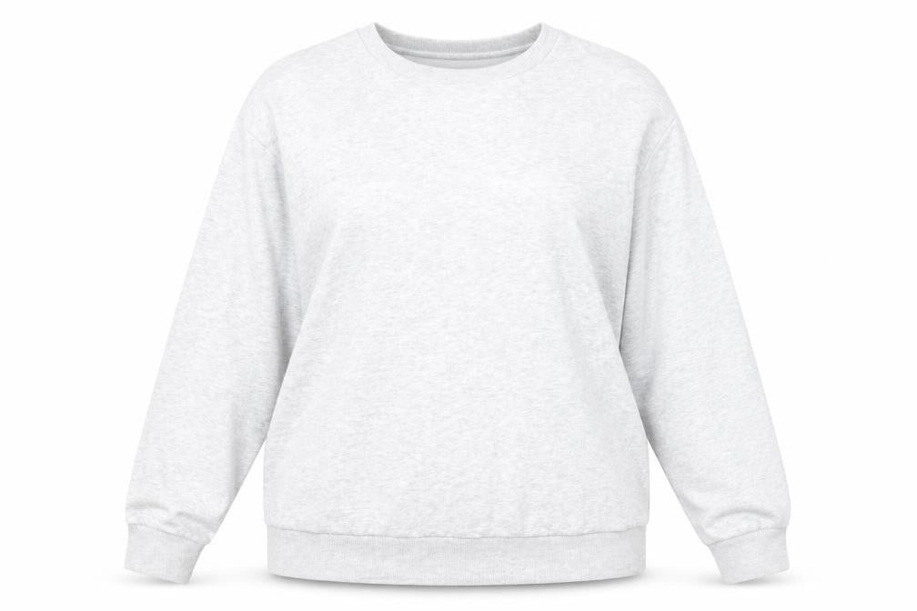 Front view of George women’s grey cotton pullover sweatshirt, size L, pullover