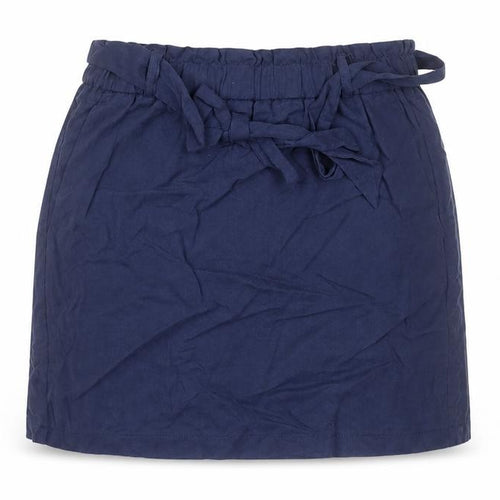 Topshop Womens Blue  Lyocell A-Line Skirt Size 8   Tie