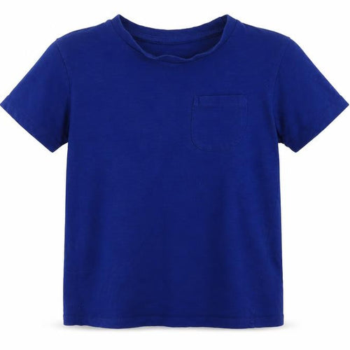 Dunnes Boys Blue  Cotton Basic T-Shirt Size 5 Years Crew Neck
