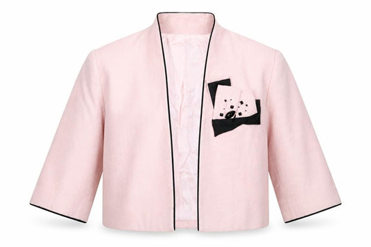 Front view of Gold women’s pink jacket, size UK 14
