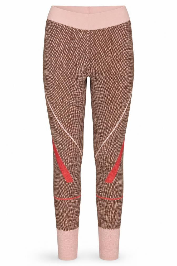 Stradivarius Womens Pink Geometric Polyester Capri Leggings Size S L28 in