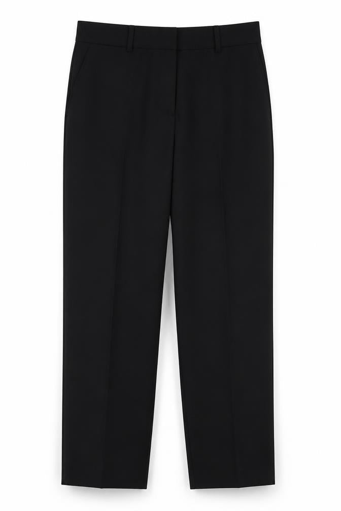 Dunnes Stores Womens Black  Polyester Trousers  Size 14 L29 in Regular