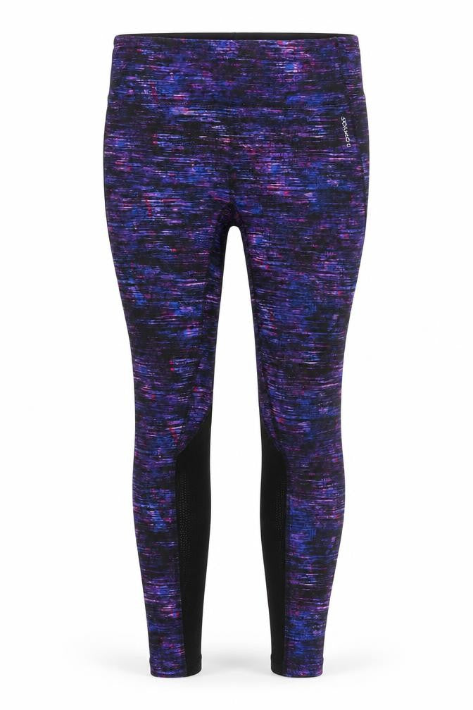 DOMYOS Womens Purple  Polyester Compression Leggings Size 33 in L30 in Regular