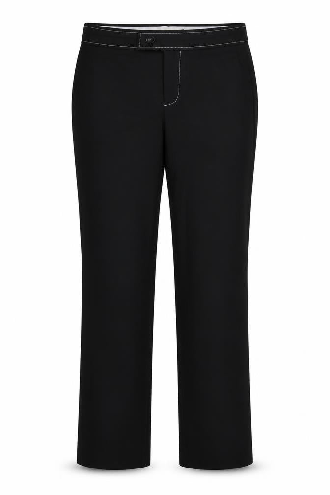 Mango Womens Black   Dress Pants Trousers Size 10 L28 in Regular Button