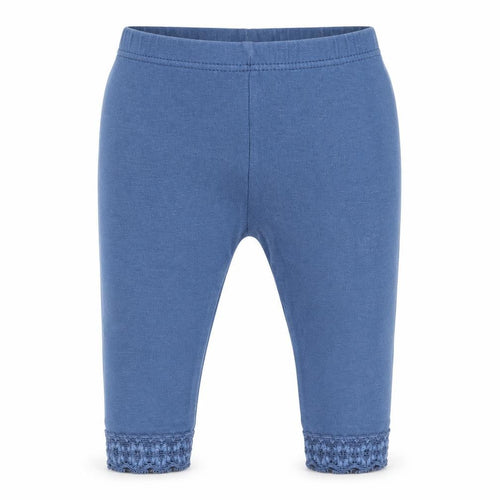 United Colors of Benetton Girls Blue  Cotton Jogger Leggings Size 0-3 Months