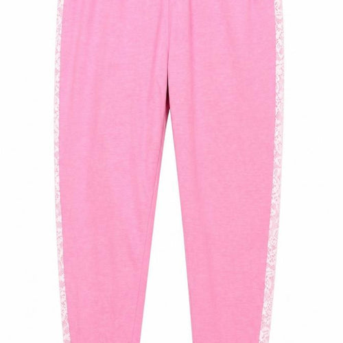 Dunnes Womens Pink  Viscose Trousers  Size 34 in L29 in Regular Drawstring - Pyjama Pants